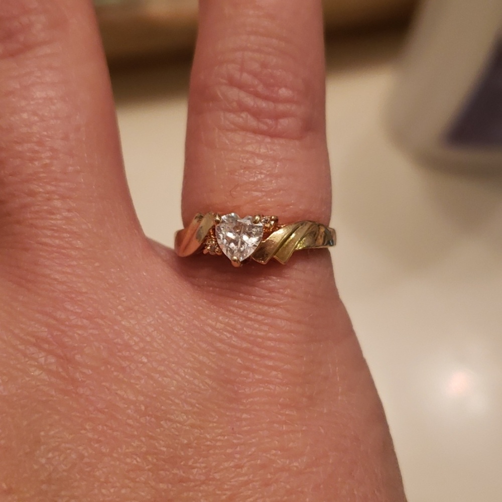Heart shaped promise ring